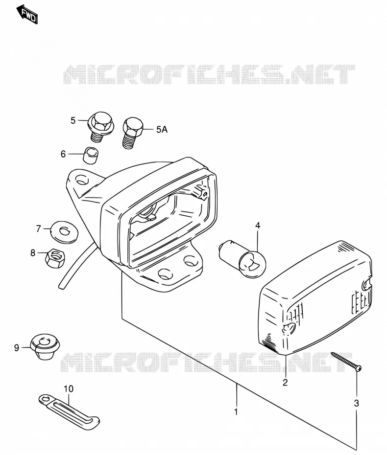 ACHTERLICHT Suzuki MOTO 80 DS 2000  DS80 Y (E03,E28,E33)