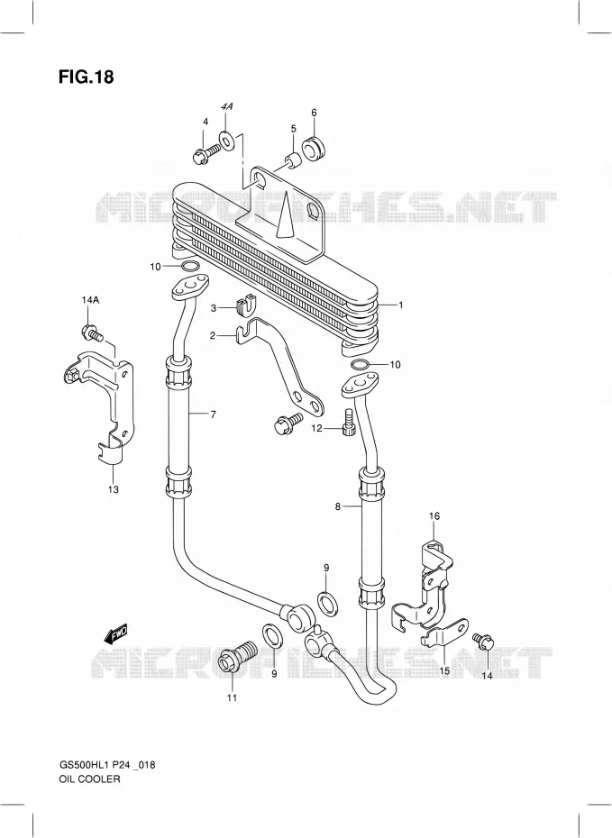 OLIE KOELER (GS500FH) Suzuki MOTO 500 GS-F 2011  GS500FHL1(P24)