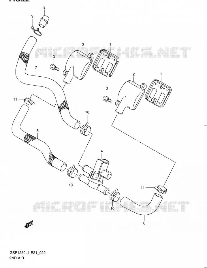 ANTI VERVUILINGS SYSTEM Suzuki MOTO 1250 BANDIT 2011  GSF1250L1