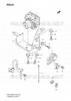 ABS (GSF1250AK7/SAK7/AK8/SAK8/AK9/SAK9/SAZK9/SL0/SAL0) voor Suzuki BANDIT 1250 2007