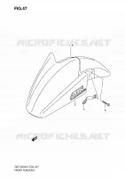 FRONT FENDER (MODEL K7/K8) voor Suzuki BANDIT 1250 2007