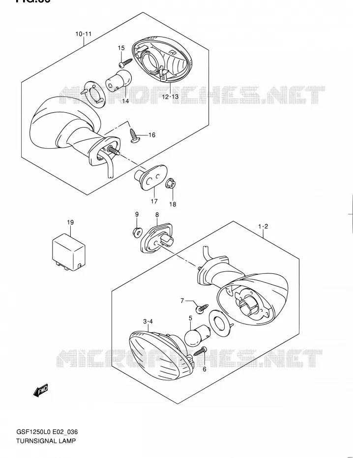 INDICATOREN (E24) Suzuki MOTO 1250 BANDIT 2010  GSF1250AL0(E19,E24)