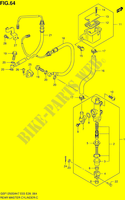 ACHTER HOOFDREMCILINDER (GSF1250SAK7/SAK8/SAK9) voor Suzuki BANDIT 1250 2007