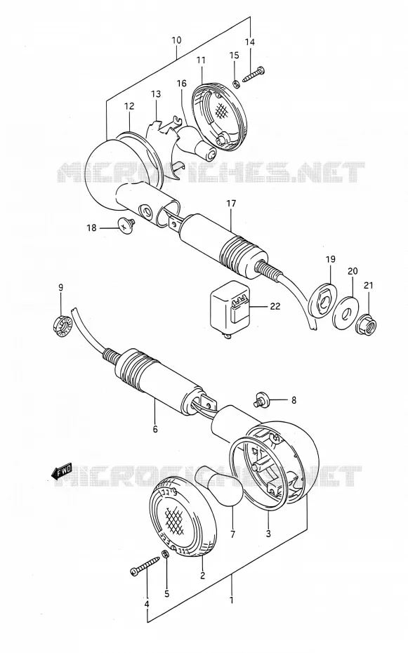 INDICATOREN Suzuki MOTO 400 BANDIT 1991  GSF400 M (E03,E28,E33)