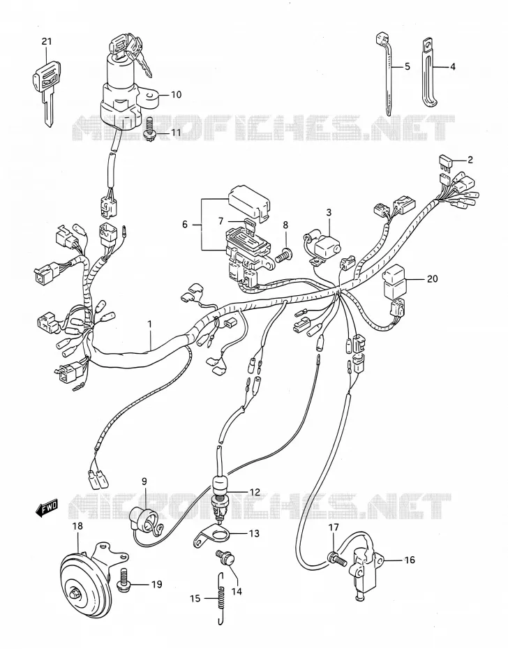 BEDRADING Suzuki MOTO 400 BANDIT 1992  GSF400 N (E03,E28,E33)