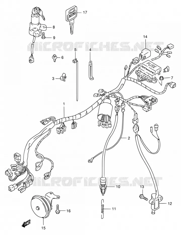 BEDRADING Suzuki MOTO 400 BANDIT 1997  GSF400VV