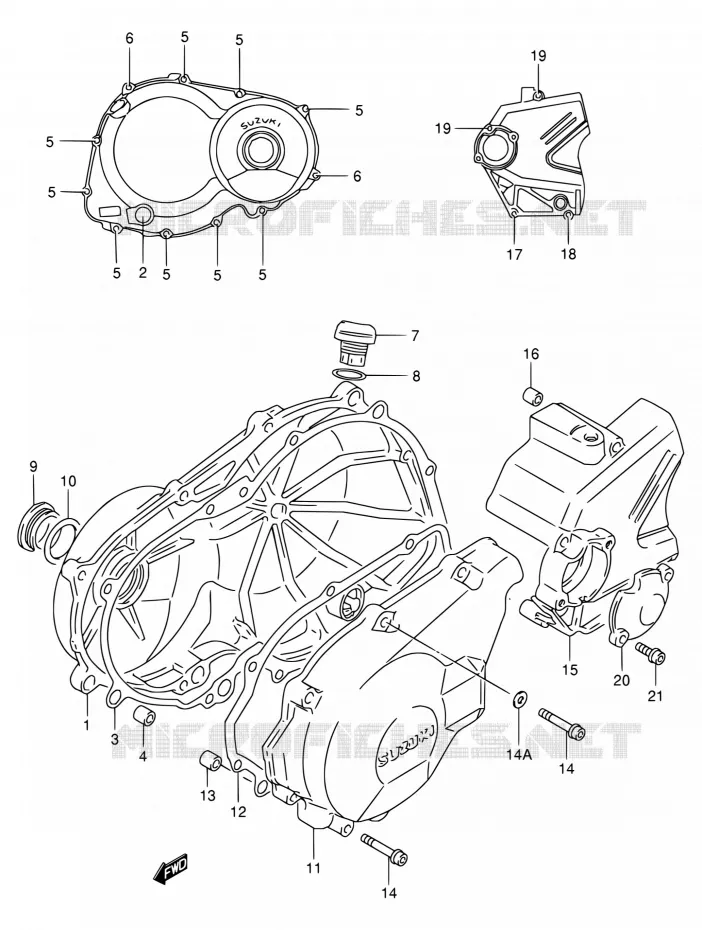 CASING Suzuki MOTO 400 BANDIT 1997  GSF400VV