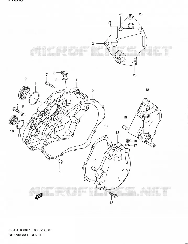 CASING Suzuki MOTO 1000 GSX-R 2011  GSX-R1000 L1 (E03,E28,E33)