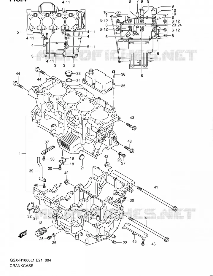 CASING Suzuki MOTO 1000 GSX-R 2011  GSX-R1000L1(E14)