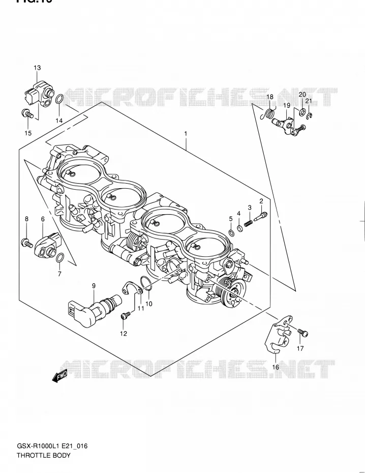 GASKLEPHUIS (GSX-R1000UFL1 E21) Suzuki MOTO 1000 GSX-R 2011  GSX-R1000L1(E24)