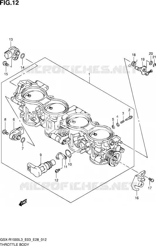 GASKLEPHUIS (GSX-R1000L3 E03) Suzuki MOTO 1000 GSX-R 2013  GSX-R1000 L3/GSX-R1000Z L3 (E03,E28,E33)