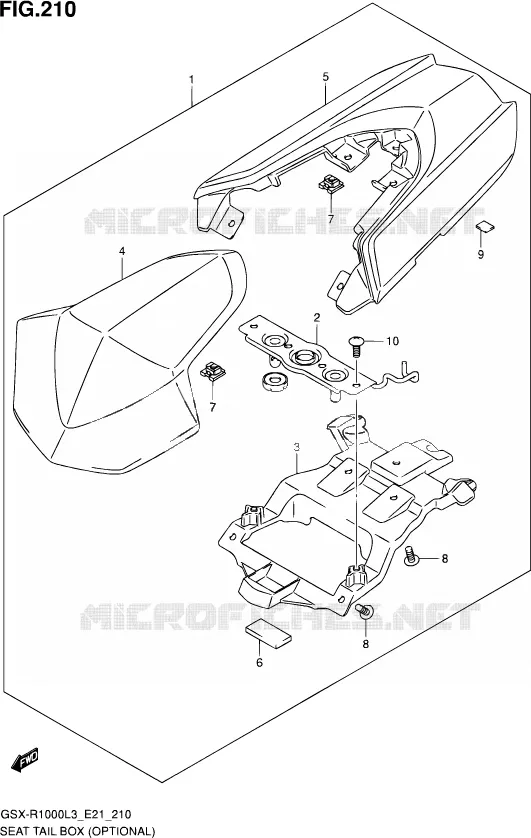 SEAT COWL (OPTIONAL) (GSX-R1000L3 E21) Suzuki MOTO 1000 GSX-R 2013  GSX-R1000 L3/GSX-R1000Z L3 (E24)