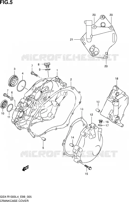 CASING Suzuki MOTO 1000 GSX-R 2014  GSX-R1000 L4  (E99)