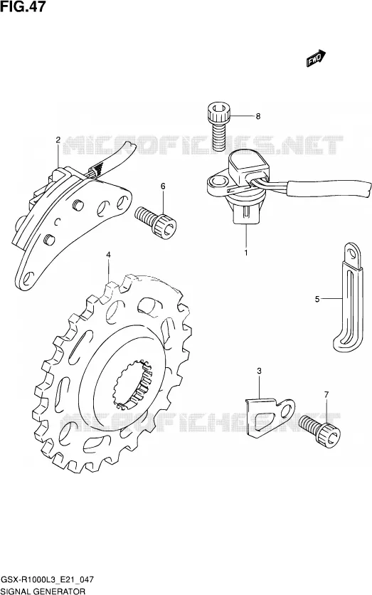 ALTERNATOR Suzuki MOTO 1000 GSX-R 2013  GSX-R1000Z L3 (E21)