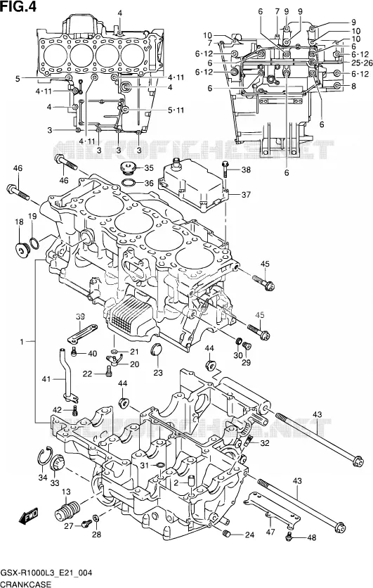 CASING Suzuki MOTO 1000 GSX-R 2013  GSX-R1000Z L3 (E21)