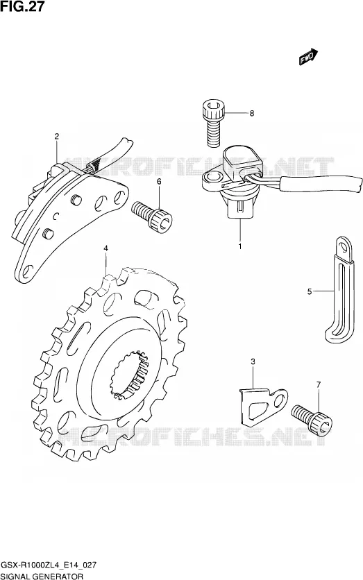 ALTERNATOR Suzuki MOTO 1000 GSX-R 2014  GSX-R1000Z L4 (E14)