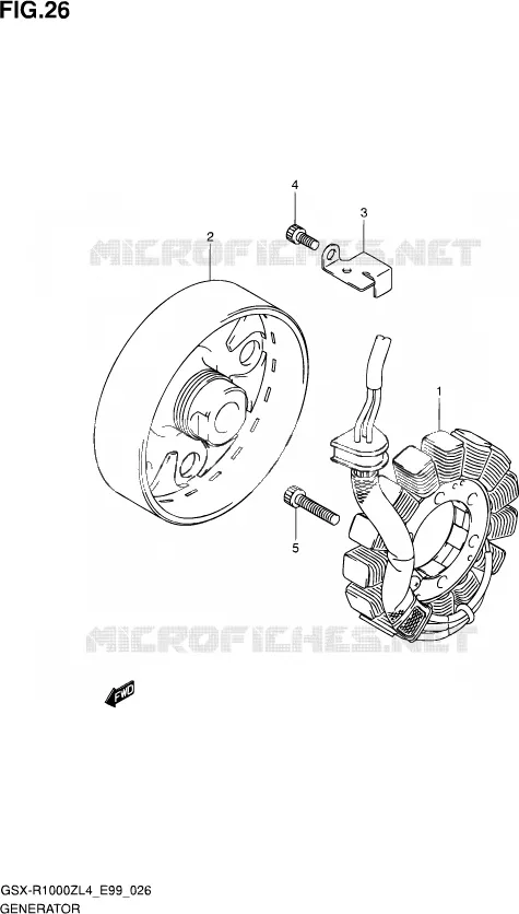 ALTERNATOR Suzuki MOTO 1000 GSX-R 2014  GSX-R1000Z L4 (E99)