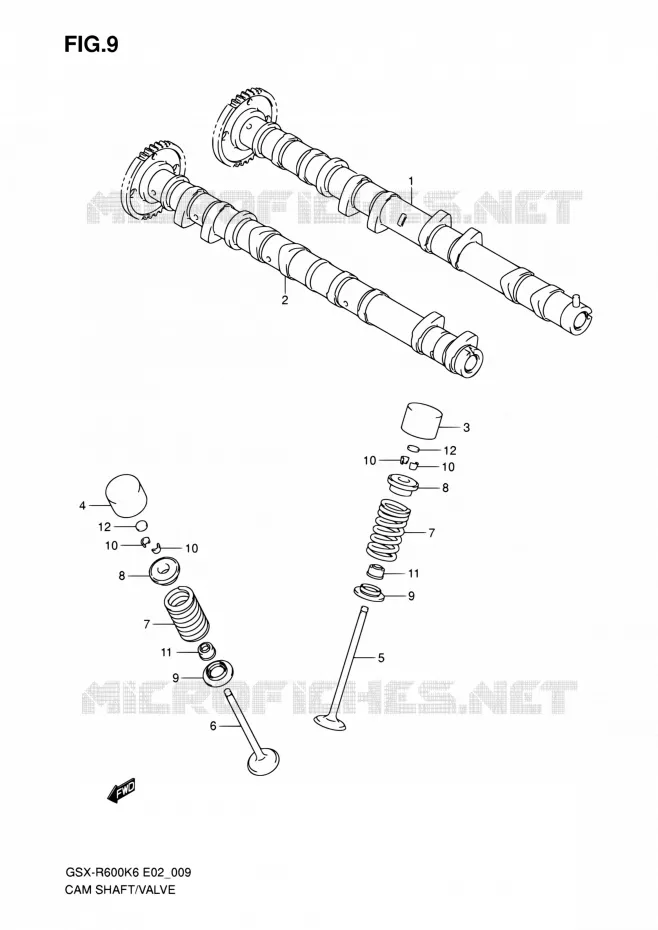 NOKKENAS - VALVES Suzuki MOTO 600 GSX-R 2006  GSX-R600K6(E24)