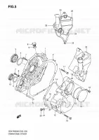 CASING MOTOR/TRANSMISSIE 600 suzuki-motorfietsen GSX-R 2007 8222005