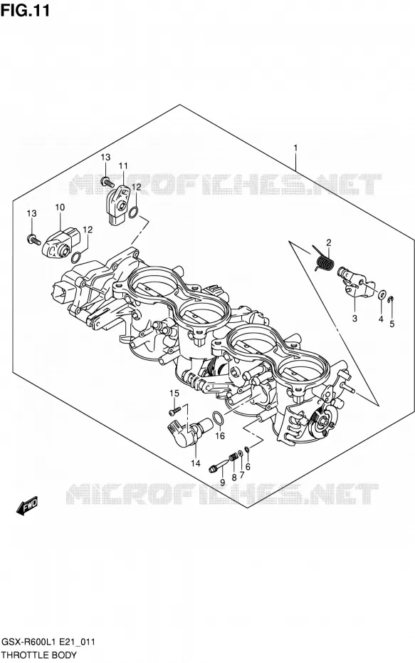 GASKLEPHUIS Suzuki MOTO 600 GSX-R 2011  GSX-R600L1(E24)