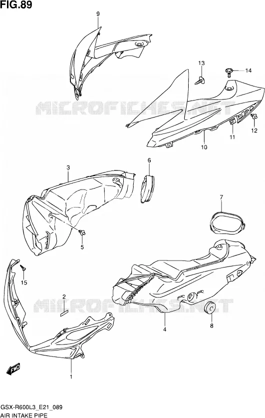 LUCHTINLAAT Suzuki MOTO 600 GSX-R 2013  GSX-R600 L3 (E21)
