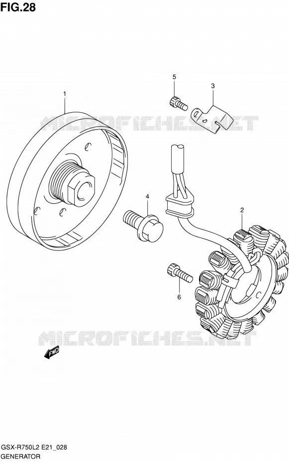 ALTERNATOR Suzuki MOTO 750 GSX-R 2012  GSX-R750L2(E24)
