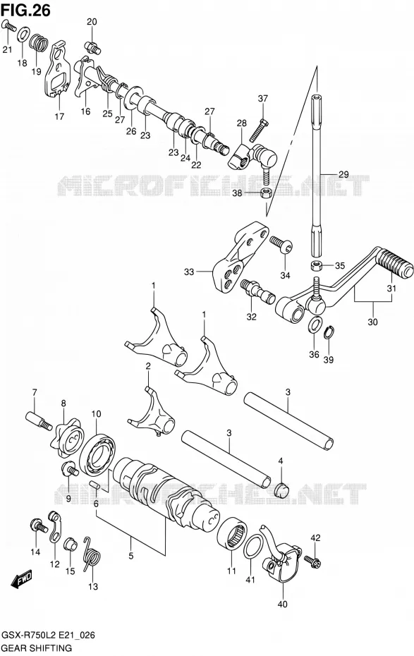 SCHAKELEN ASSY Suzuki MOTO 750 GSX-R 2012  GSX-R750L2(E24)