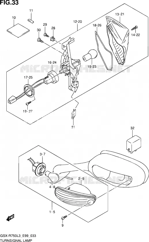 INDICATOREN Suzuki MOTO 750 GSX-R 2013  GSX-R750 L3 (E99)