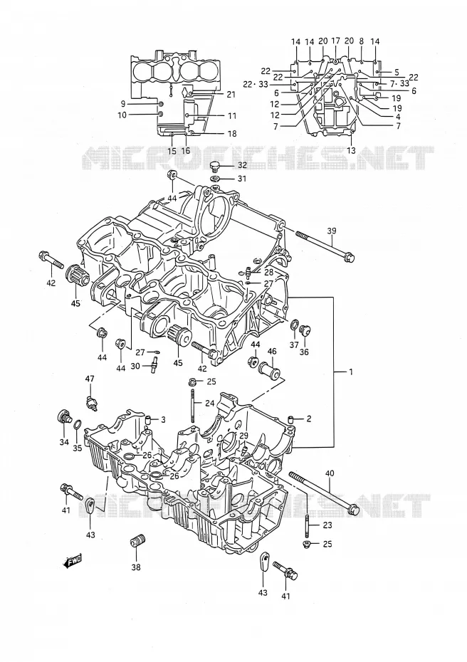 CASING Suzuki MOTO 750 GSX-R 1991  GSX-R750 M (E03,E28,E33)