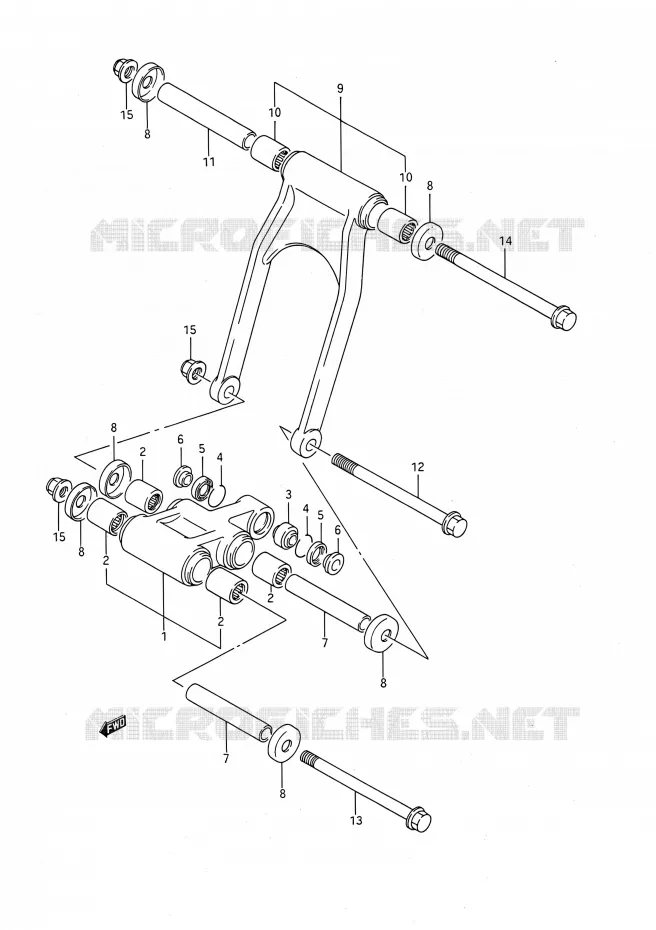 SCHOKBREKER AANEENSCHAKELING Suzuki MOTO 1100 GSX-F 1993  GSX1100F P (E03,E28,E33)