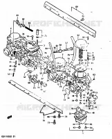 CARBURATOR (MODELE D) voor Suzuki GSX 1100 1983