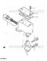 FRONT HOOFDREMCILINDER (GSX1100EZ/EXD/ESD) voor Suzuki GSX 1100 1983