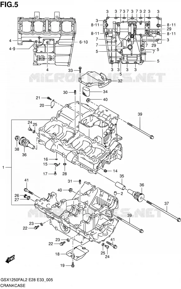 CASING Suzuki MOTO 1250 GSX-F 2012  GSX1250FAL2(E03,E28,E33)