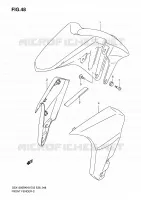 FRONT FENDER (WITHOUT ABS) voor Suzuki B-KING 1300 2008