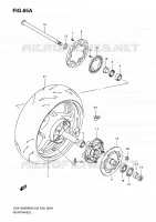 ACHTERWIEL (GSX1300BKAK8/AK9) voor Suzuki B-KING 1300 2008