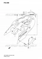 ACHTER KUIP  (GSX1300RK6) voor Suzuki HAYABUSA 1300 2004