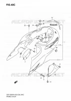 ACHTER KUIP  (GSX1300RZK6) voor Suzuki HAYABUSA 1300 2004