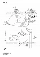 BENZINETANK (MODEL K8) voor Suzuki HAYABUSA 1300 2008