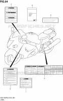 ETIKET (GSX1300RL2 E24) voor Suzuki HAYABUSA 1300 2012