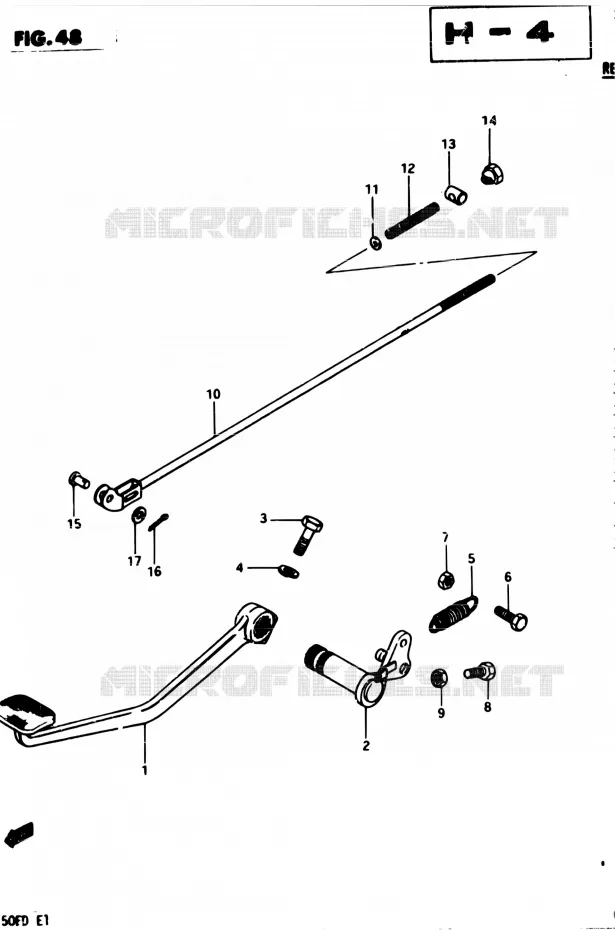 ACHTERREM Suzuki MOTO 250 GSX 1982  GSX250 Z/GSX250E Z/GSX250S Z/GSX250ES Z
