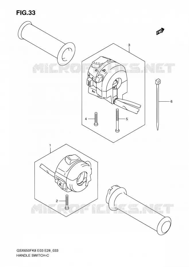 SCHAKELAARS Suzuki MOTO 650 GSX-F 2010  GSX650F L0 (E03,E28,E33)