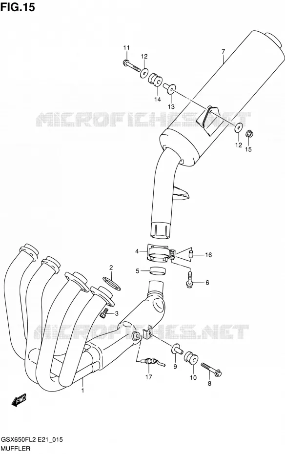 GELUIDDEMPER Suzuki MOTO 650 GSX-F 2012  GSX650FL2(E24)