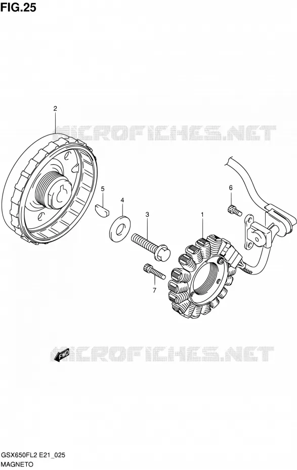ONTSTEKING Suzuki MOTO 650 GSX-F 2012  GSX650FL2(E24)