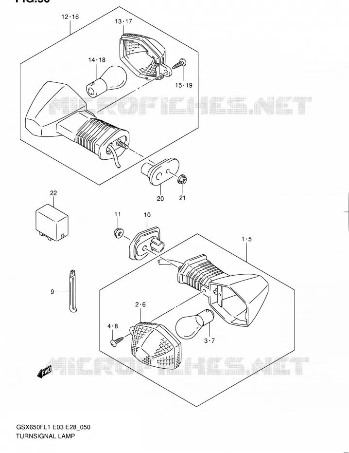 INDICATOREN Suzuki MOTO 650 GSX-F 2011  GSX650FA L1 (E03,E28,E33)