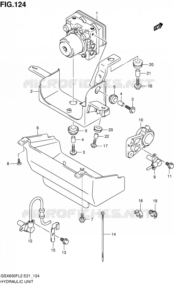 ABS (GSX650FUAL2 E21) Suzuki MOTO 650 GSX-F 2016  GSX650FAL2(E21)