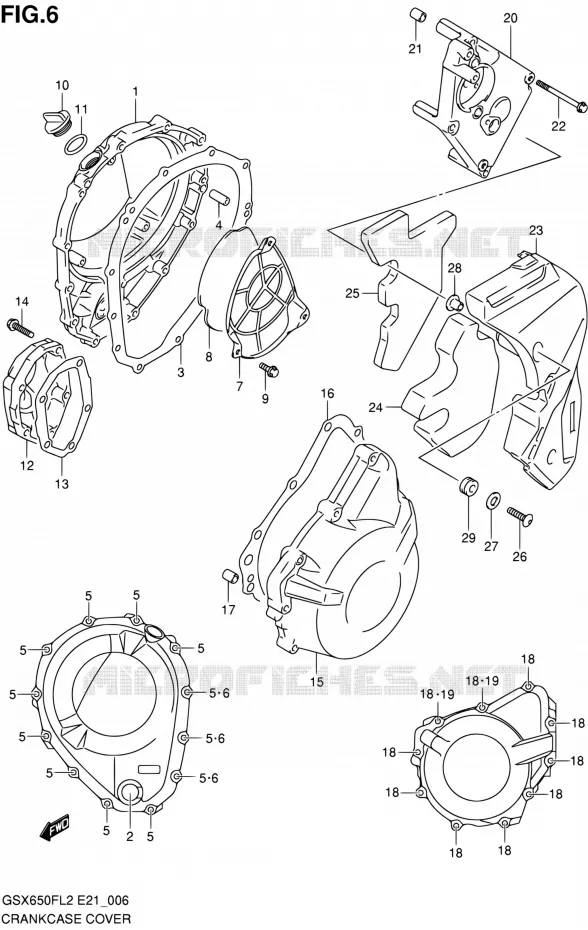 CASING Suzuki MOTO 650 GSX-F 2014  GSX650FAL2(E21)