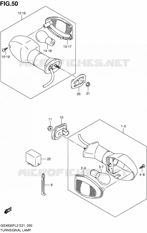 INDICATOREN Suzuki MOTO 650 GSX-F 2013  GSX650FAL2(E21)