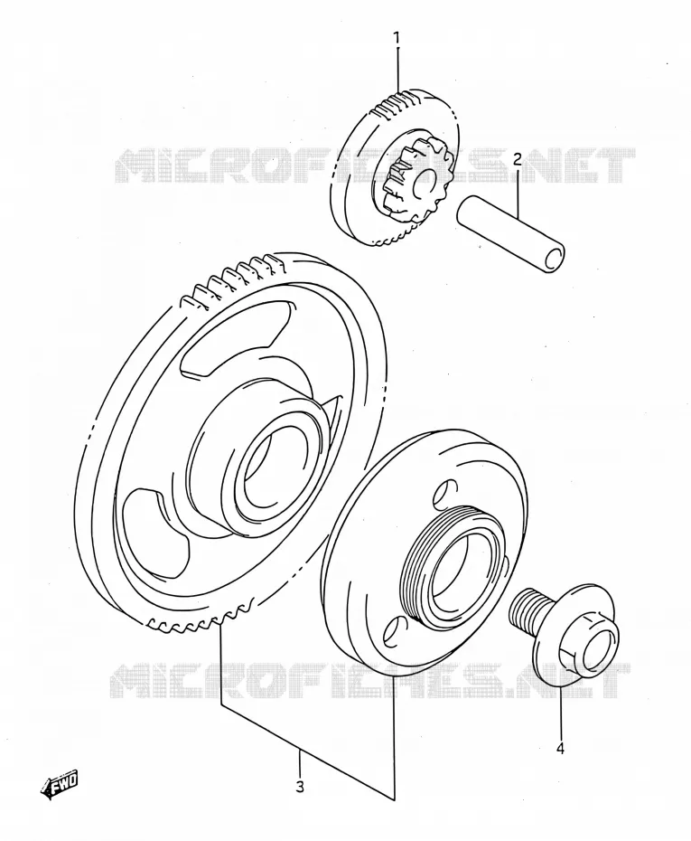 STARTMOTOR CLUTCH Suzuki MOTO 750 GSX-F 1993  GSX750F P (E03,E28,E33)