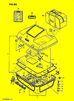 BACKRESTGROEP MODEL H voor Suzuki CAVALCADE 1400 1987