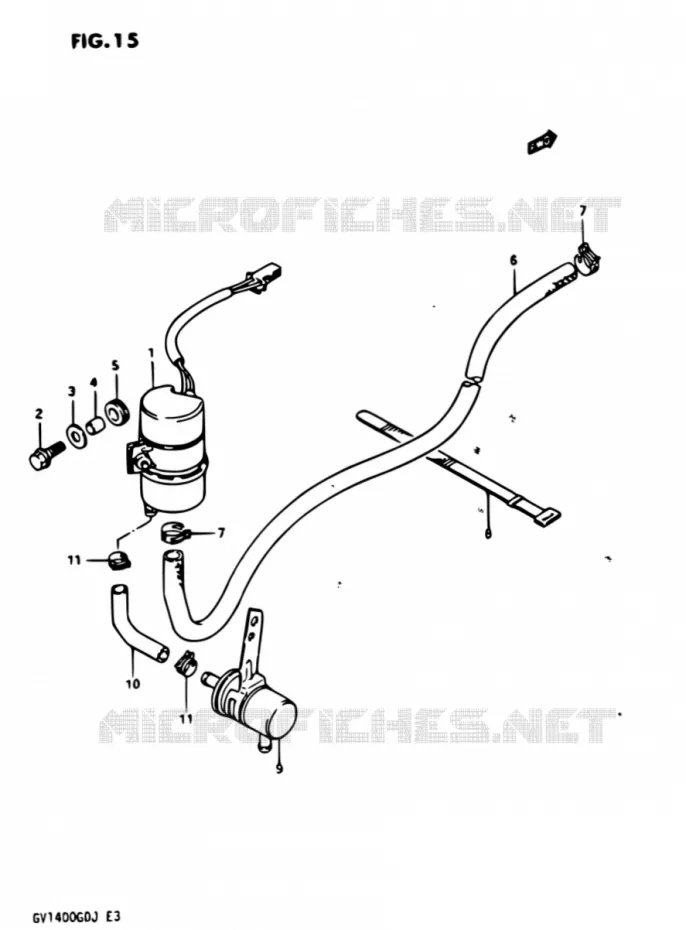 BENZINE POMP Suzuki MOTO 1400 CAVALCADE 1987  GV1400GD H/GV1400GC H